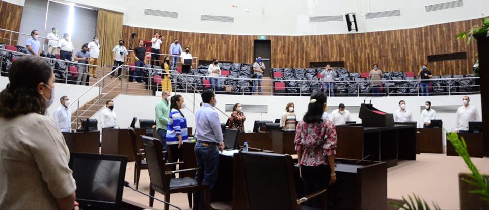 Ocho trabajadores del Congreso de Yucatán, positivos por COVID-19