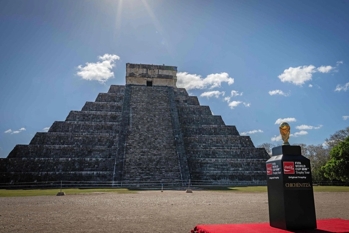 Copa del Mundo llega a Chichén Itzá, sitio con el mayor juego de pelota maya