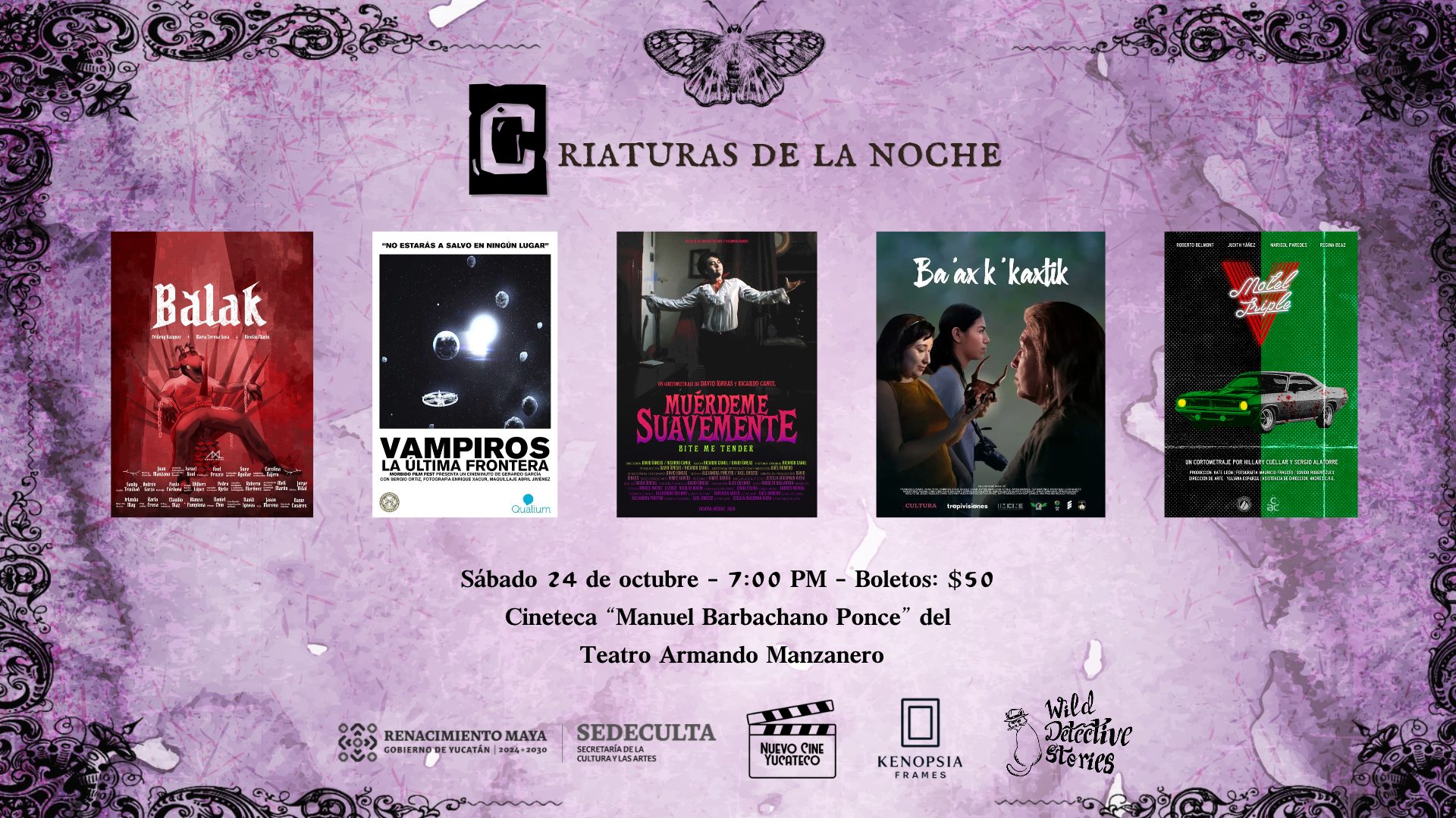 La Cineteca de Mérida proyectará cortos de terror de Yucatán y Aguascalientes 