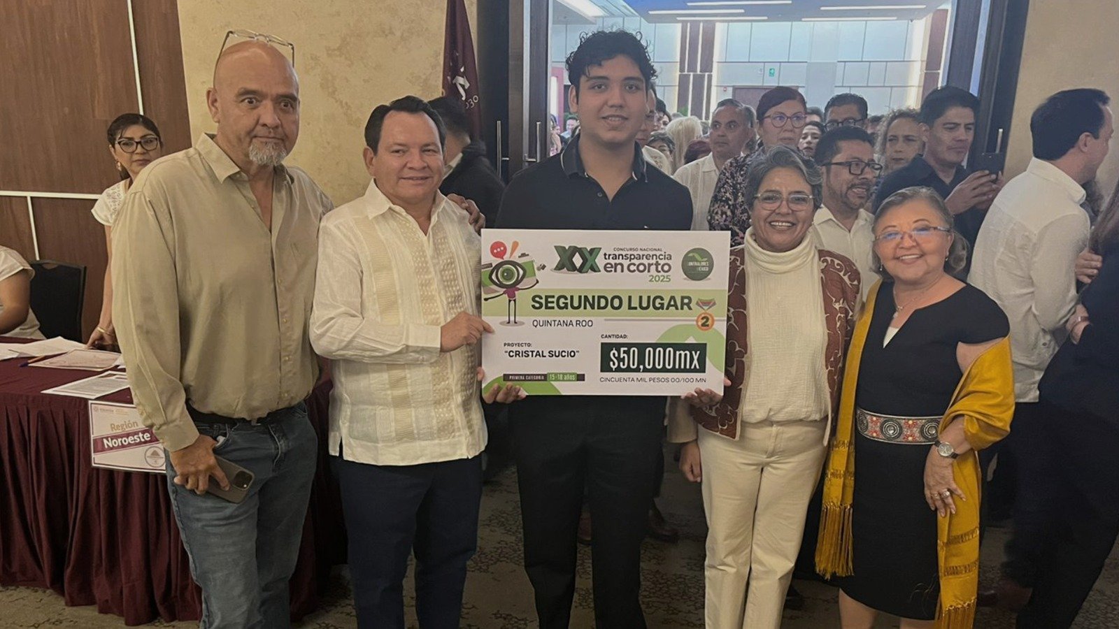 Joven quintanarroense gana segundo lugar nacional con cortometraje sobre transparencia