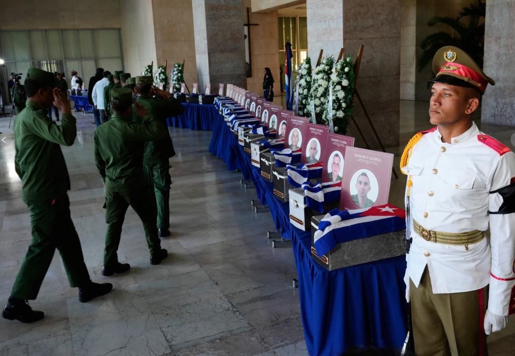 Cuba homenajea a militares caídos durante operación de EU para detener a Maduro: Fotos