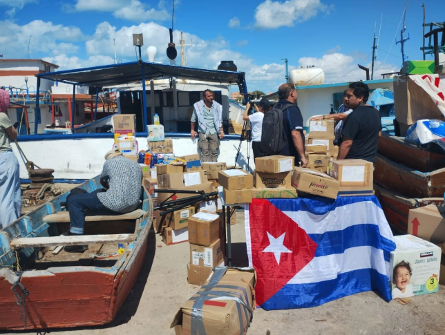 Activistas envían 30 toneladas de ayuda para Cuba desde Puerto Progreso, Yucatán