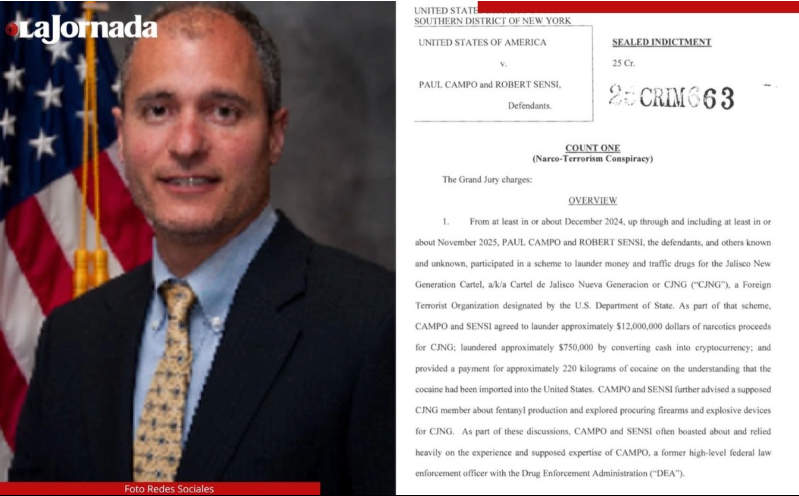 Ex agente de la DEA es acusado de lavar millones de dólares para el narcotráfico