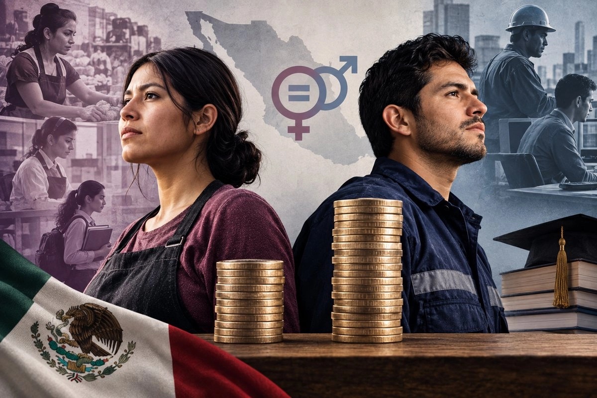 Las mujeres en México ganan 19% menos que hombres, reporta Inegi