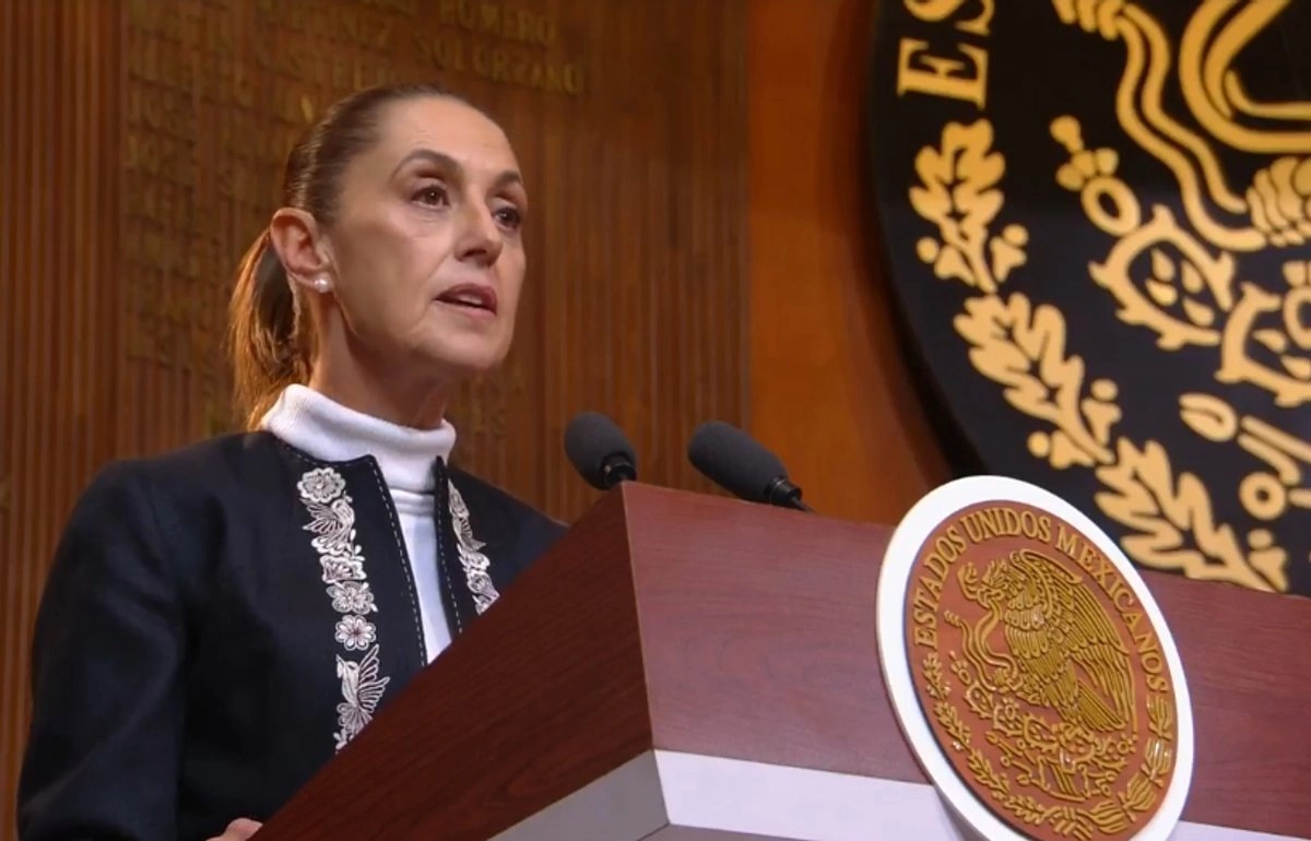 ''México no se doblega no se arrodilla ni se vende; no regresará a ser colonia de nadie'': Claudia Sheinbaum