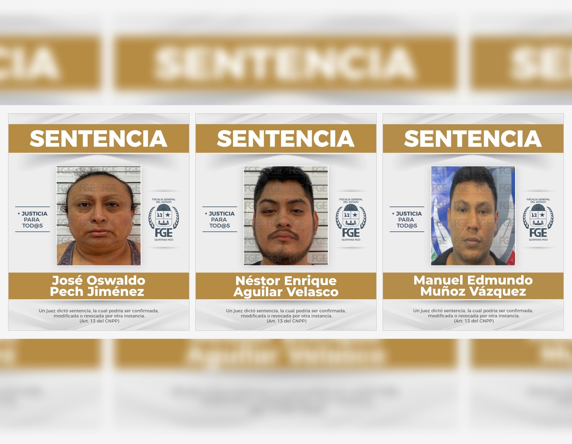 Sentencian a homicidas de fiscales de Playa del Carmen