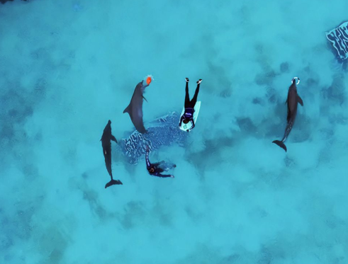 Profepa mantiene vigilancia continua sobre los nueve delfines asegurados en Cancún