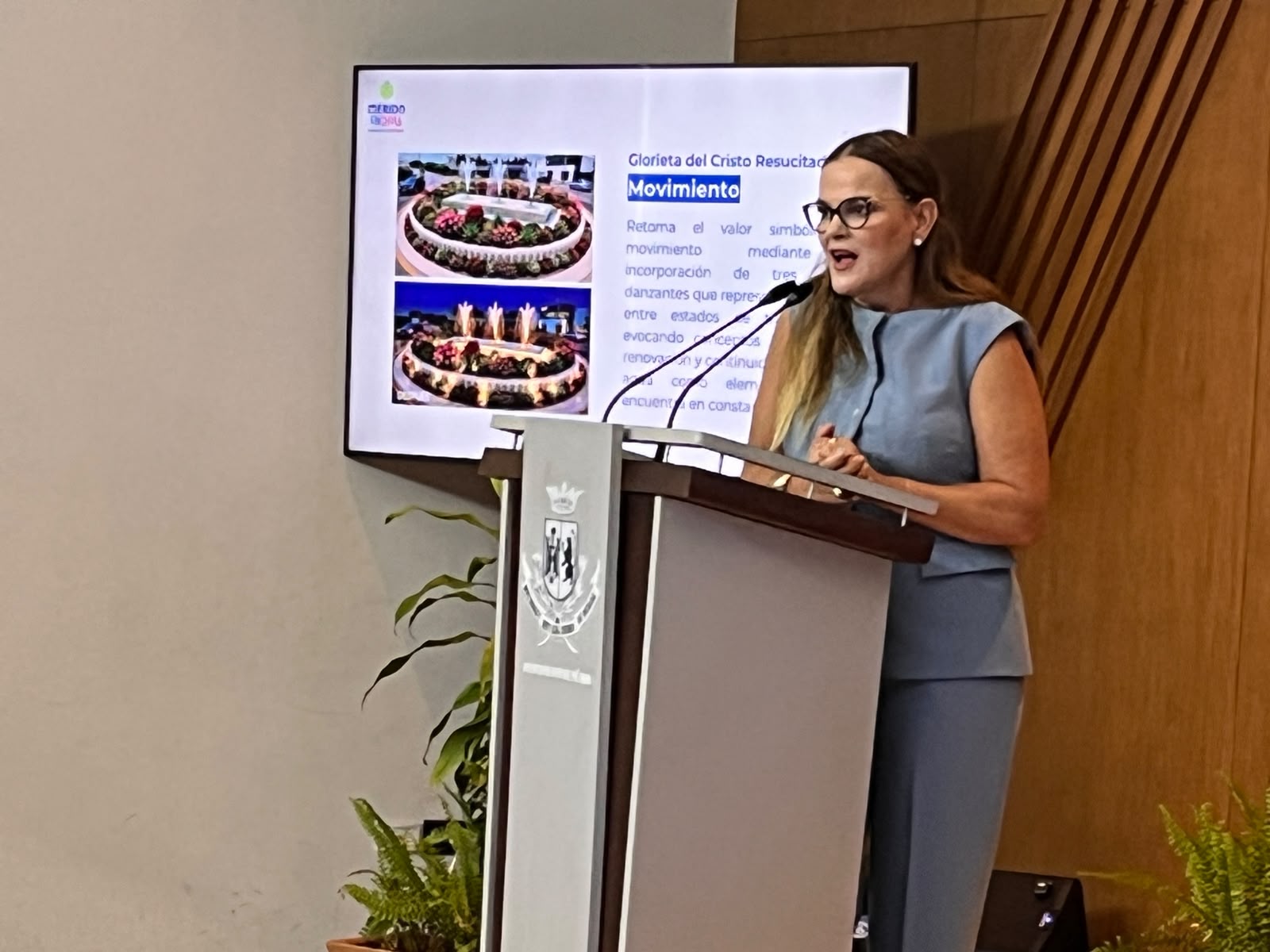 Anuncia Cecilia Patrón instalación de obras de arte y renovación de 11 glorietas 