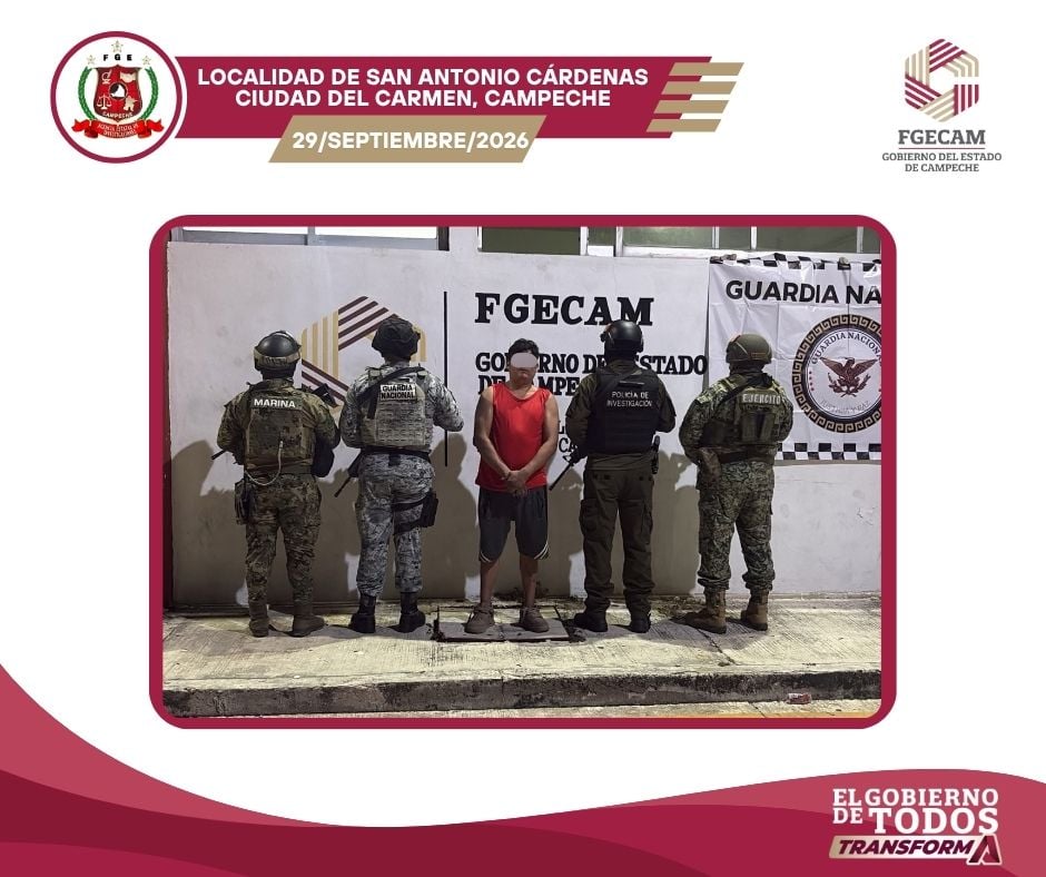 Aseguran a tres personas por presunto narcomenudeo en Campeche