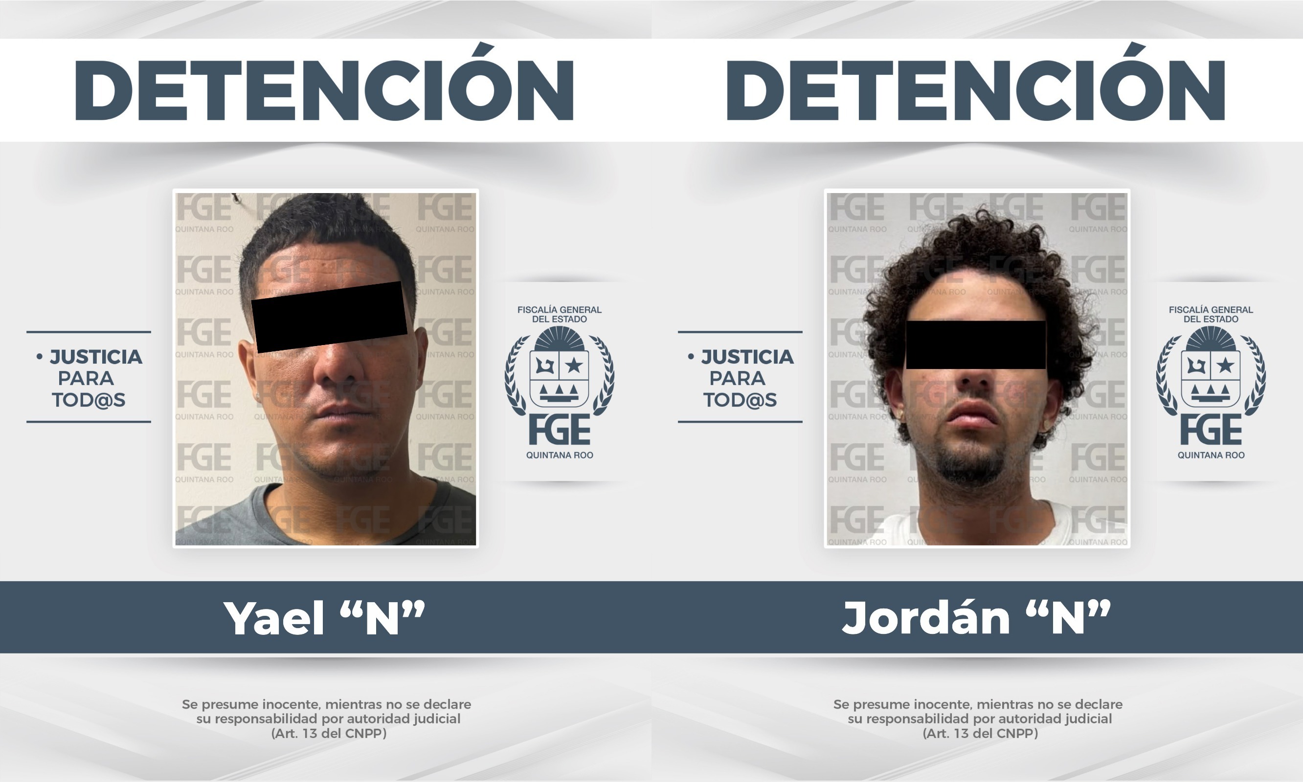 Captura FGE Quintana Roo a dos sujetos por el homicidio de un dentista
