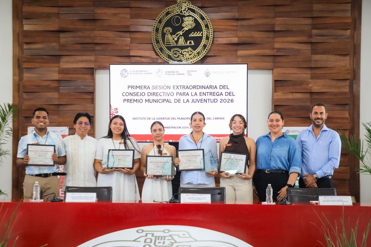 Gobierno de Playa del Carmen entrega el Premio Municipal de la Juventud 2026