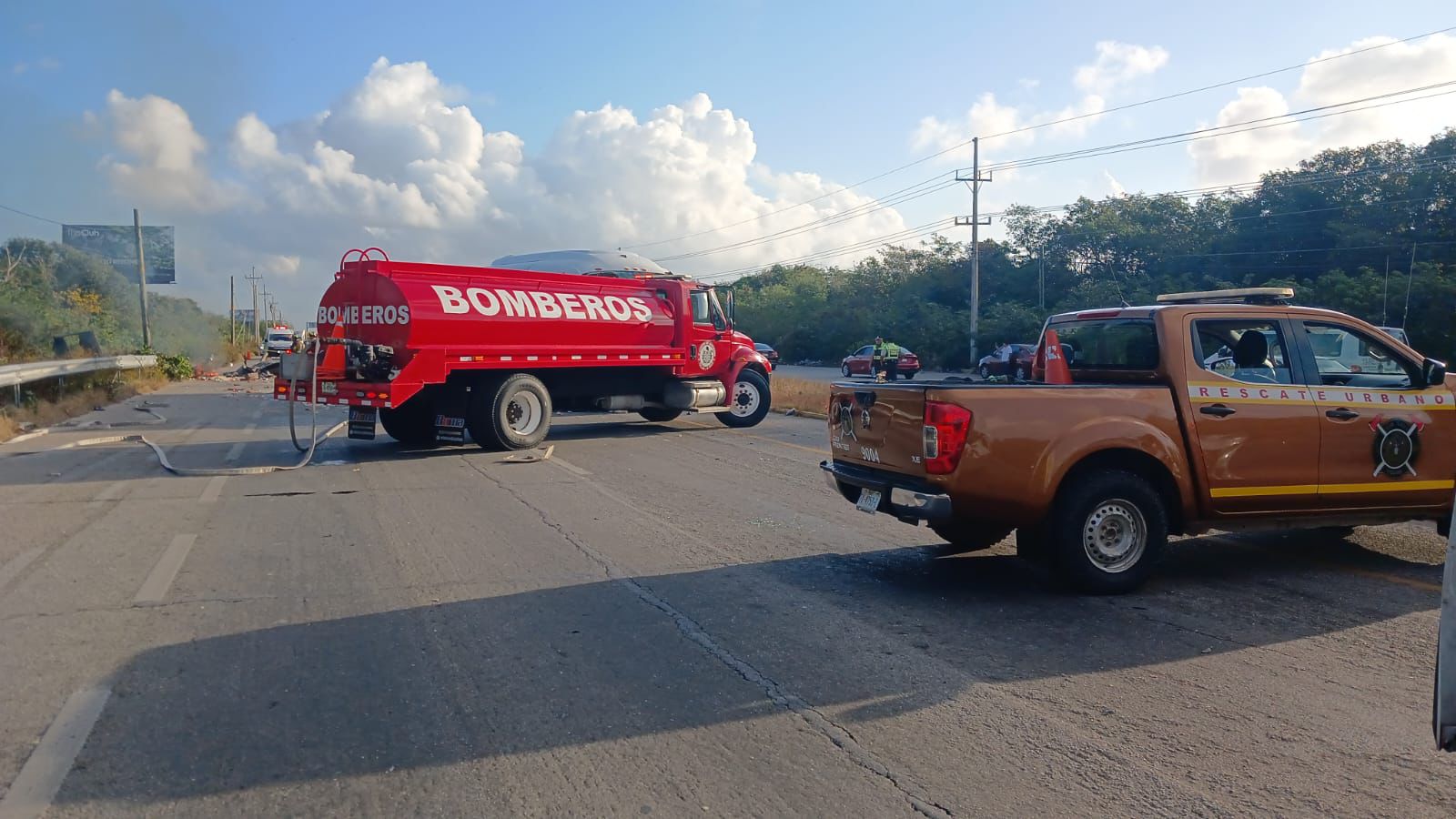 Accidente deja una persona muerta y al menos 14 lesionados, en el tramo Tulum–Playa del Carmen