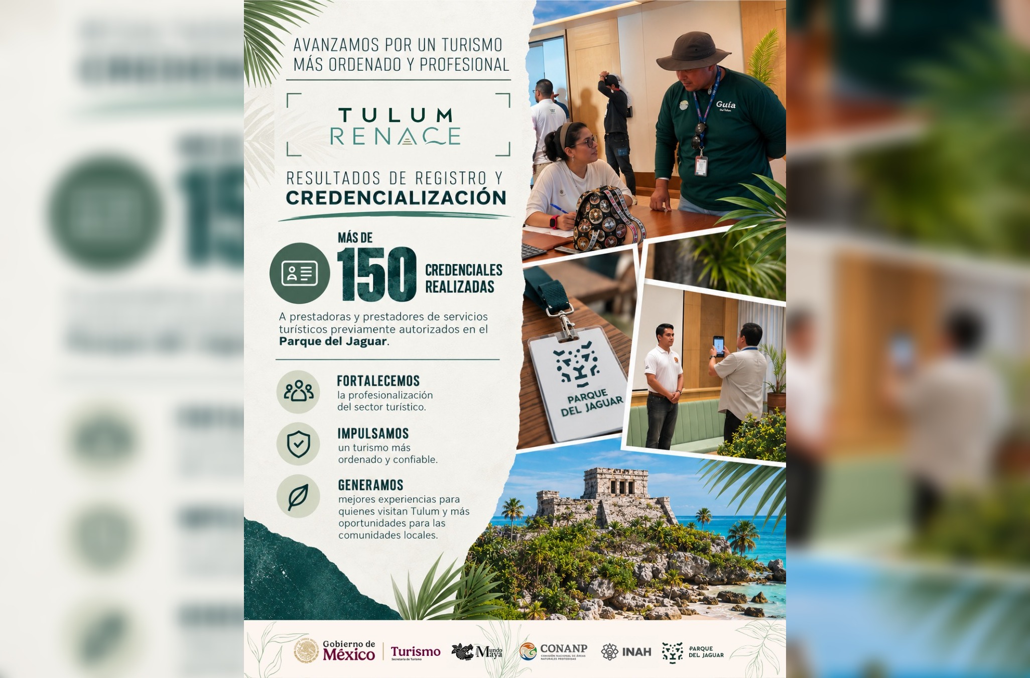 Sectur credencializa a prestadores de servicios turísticos en Tulum 