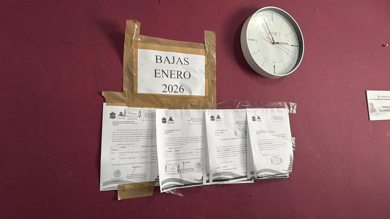 Dan de baja a 100 “aviadores” en el Ayuntamiento de Tulum