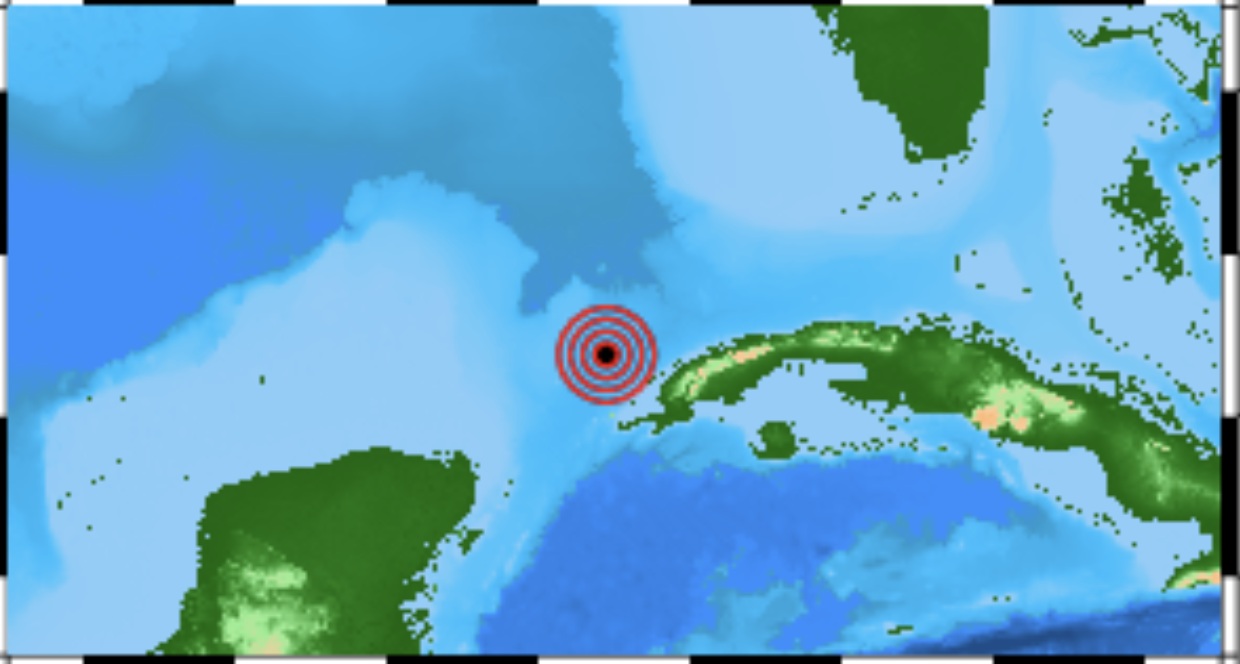 Nuevamente tiembla en Cancún; el epicentro, frente a Cuba