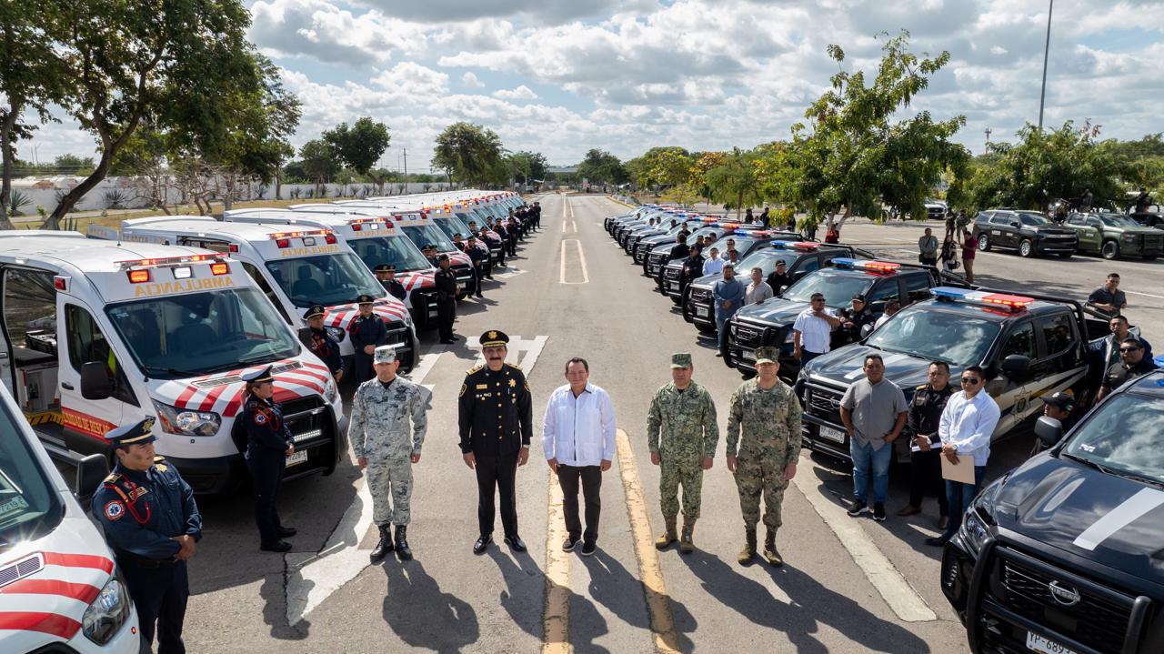 Invierten 99.3 millones de pesos en equipo para fortalecer la SSP Yucatán