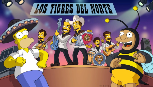 Los Tigres del Norte llegan a 'Los Simpson' con un corrido original; aquí te decimos dónde verlo