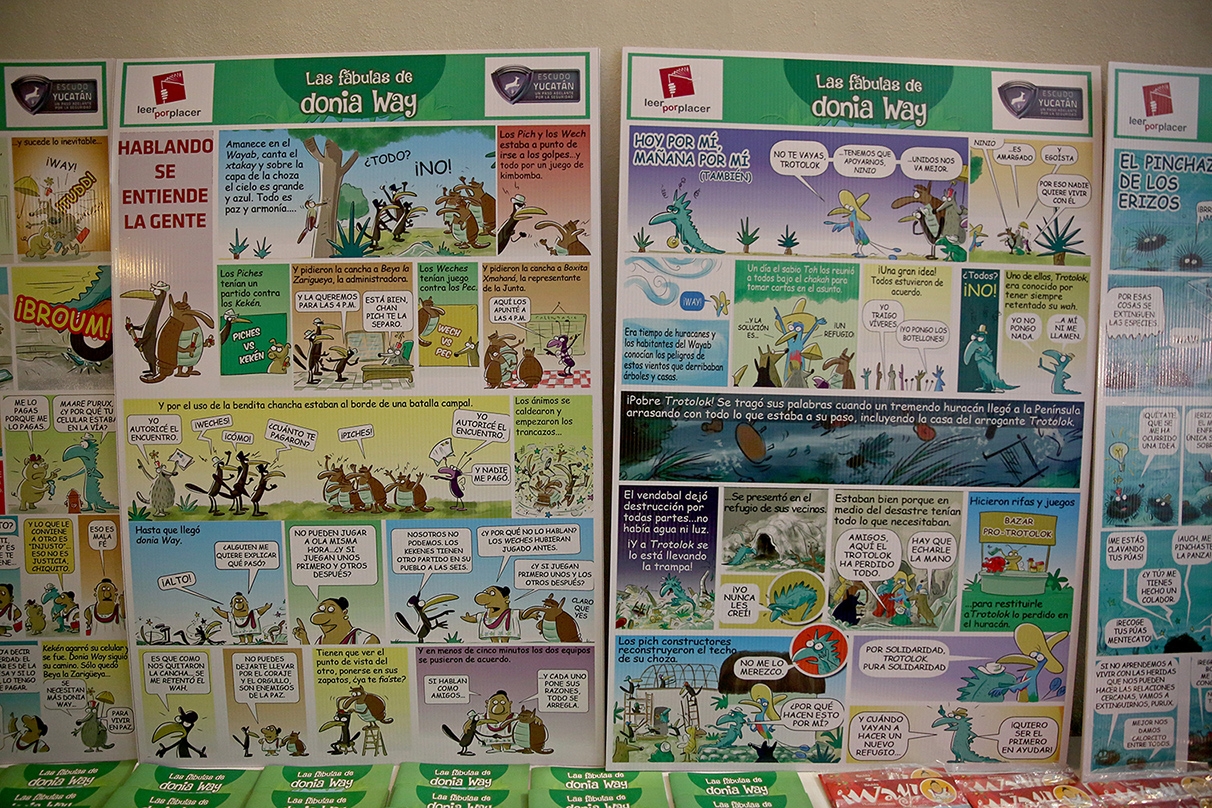 Presentan la historieta Las fábulas de Donia Way