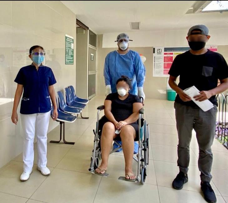 Embarazada se recupera de COVID-19 en hospital del IMSS Yucatán