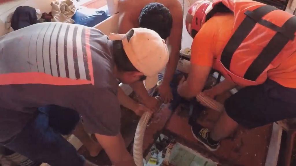 Apoya Semar en emergencia a embarcación al norte de Progreso