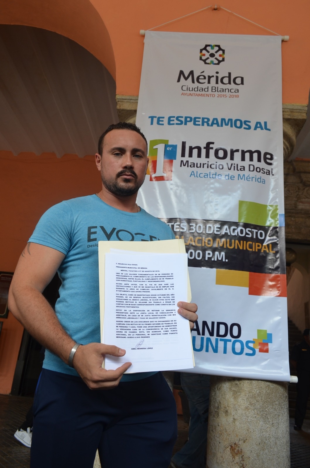 Ex trabajador de la comuna pide reinstalación