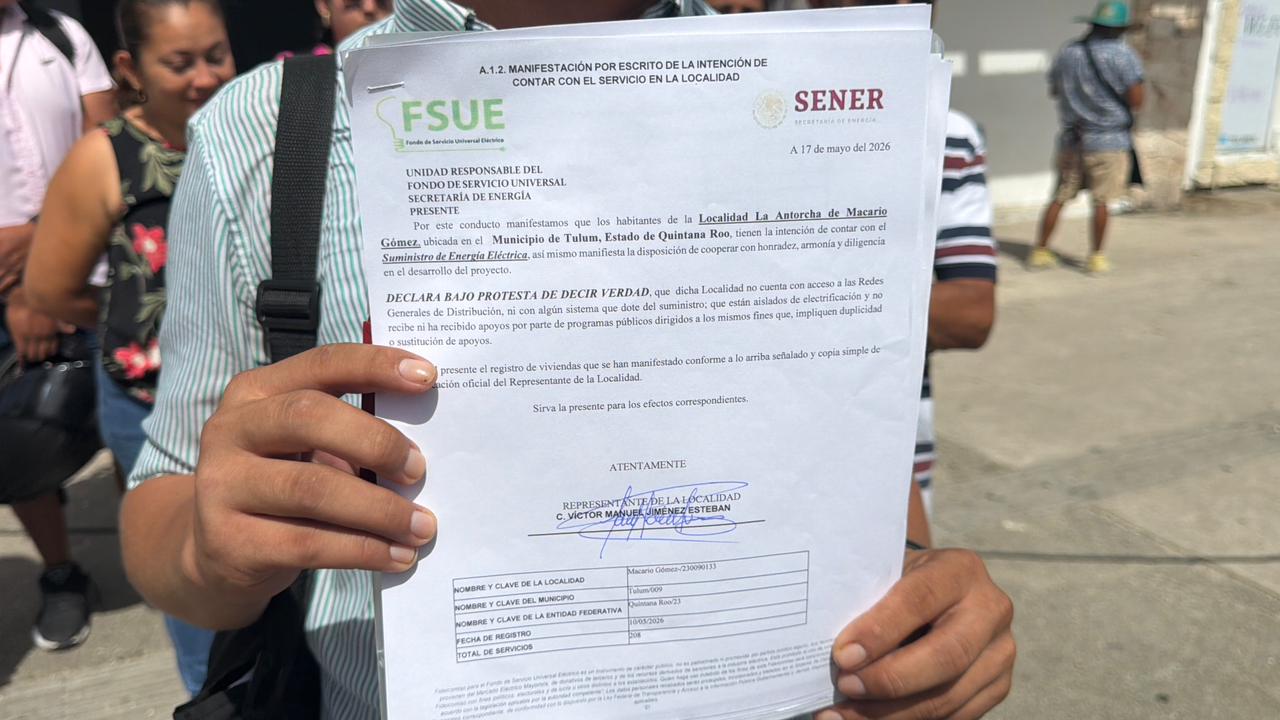 Tulum: Vecinos de Macario Gómez iniciar gestiones del proyecto de electrificación de su colonia