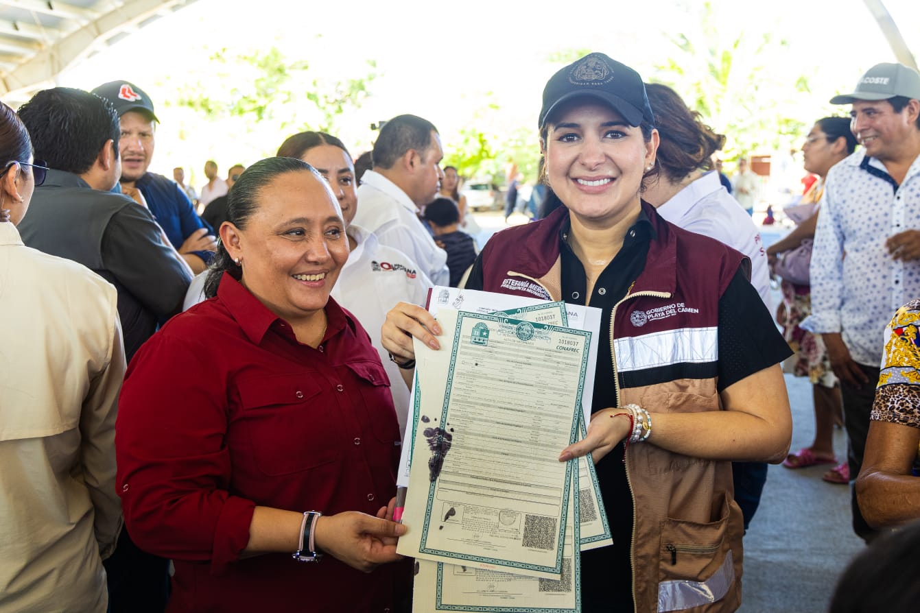 Estefanía Mercado y Cristina Torres encabezan la jornada ''Tu identidad es tu derecho'' en Playa del Carmen