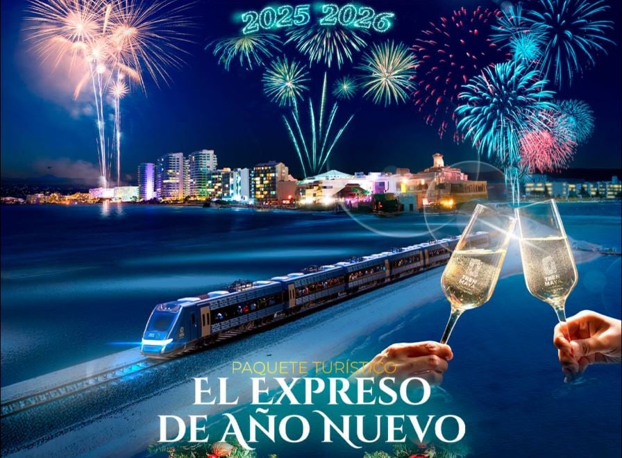 El Tren Maya lanza su viaje más exclusivo: un fin de año a bordo del ''Expreso de Año Nuevo''