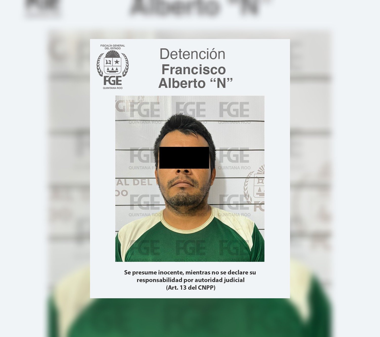 Aprehenden a un sujeto señalado por feminicidio en Othón P. Blanco, QRoo