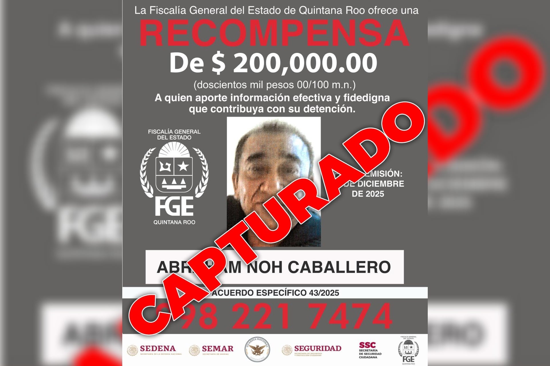 Detienen Fiscalías de Quintana Roo y Yucatán a sujeto que intentó incinerar a una mujer