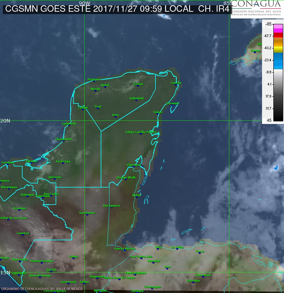 Reportan mañana de 9 grados en Oxkutzcab