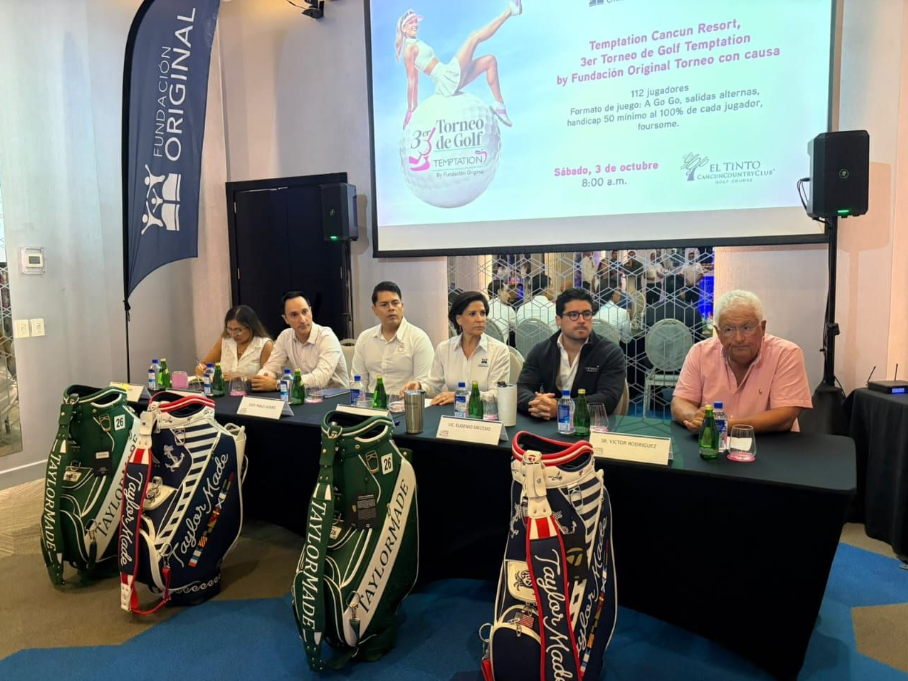 Apoyan la educación en QRoo con torneo de golf benéfico