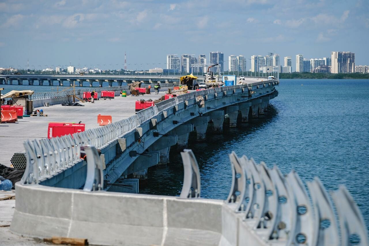 Queremos hacer una fiesta de la inauguración del puente Nichupté: Claudia Sheinbaum