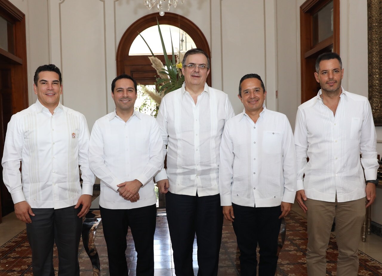 Cumbre de gobernadores de región Sur-Sureste con canciller Marcelo Ebrard