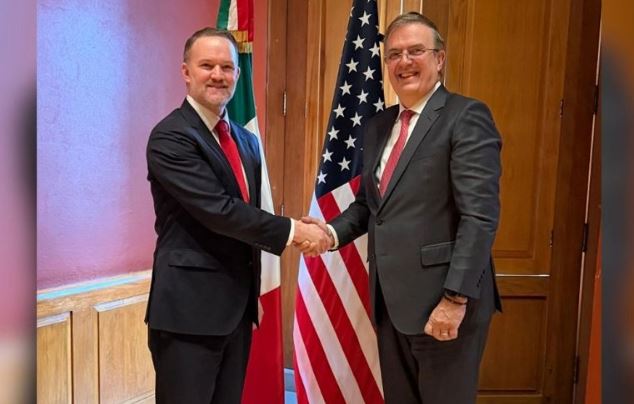 Ebrard y el representante comercial de EU, Jamieson Greer, comienzan reuniones