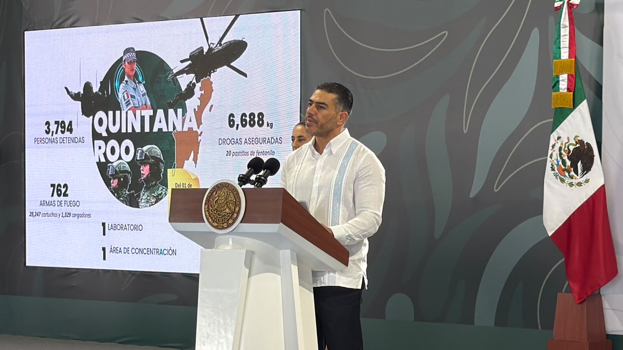 En QRoo, 3 mil 800 personas han sido detenidas por delitos de alto impacto: García Harfuch