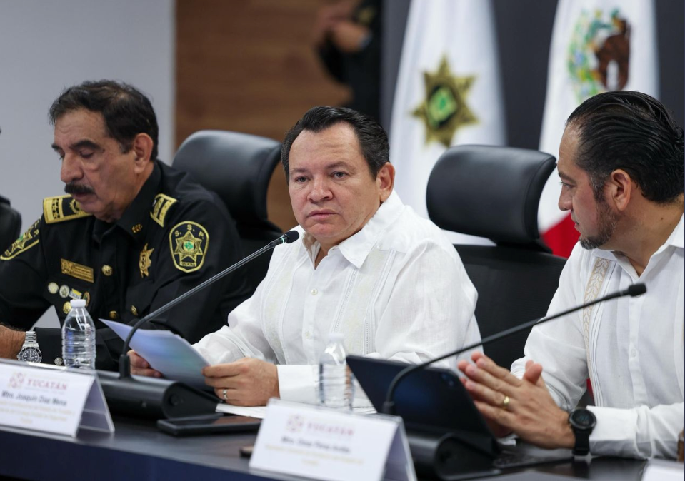 Mesa de Seguridad de Yucatán acuerda reforzar vigilancia durante vacaciones