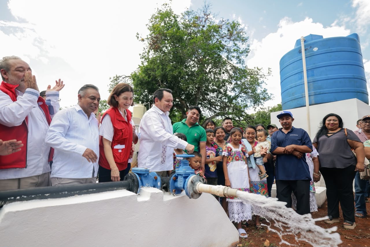 Cooperación entre España y Yucatán entrega infraestructura hídrica en Tekax 