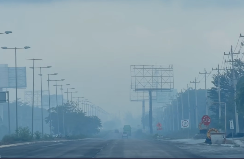 Denuncian vecinos de Puerto Morelos daños a personas y animales por humo de incendios