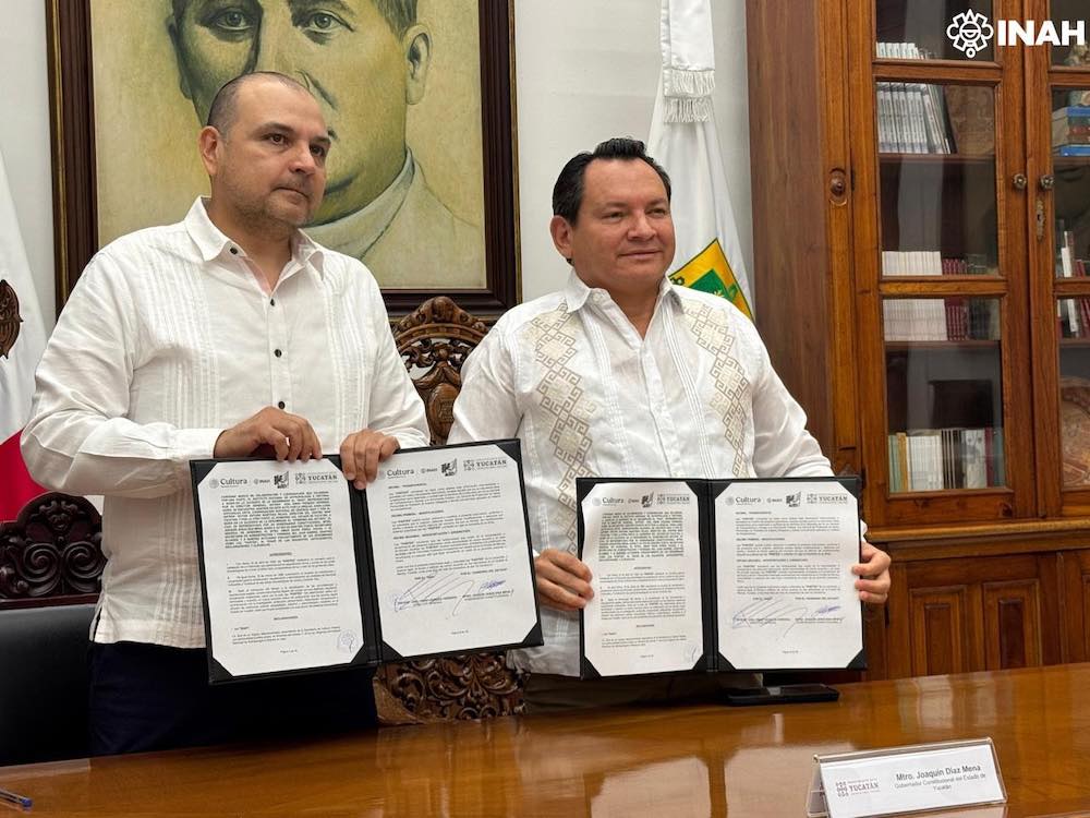 Gobierno de Yucatán y el INAH fortalecen alianza para proteger el patrimonio cultural