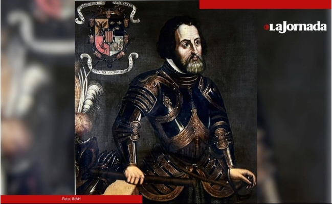 Retrato de Hernán Cortés llega al Castillo de Chapultepec; destaca escudo del Marquesado del Valle de Oaxaca