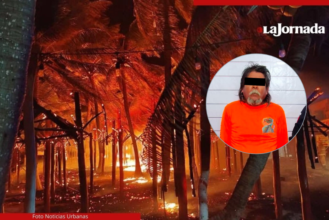 Un incendio intencional consume 250 palapas en playa de Mahahual, Quintana Roo