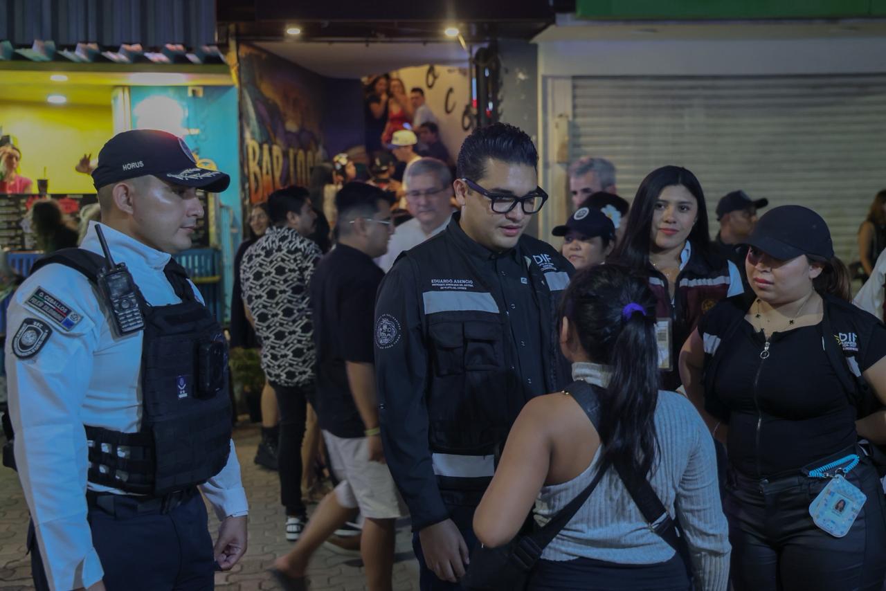 En Playa del Carmen, intensifican acciones para proteger a la niñez en la Quinta avenida