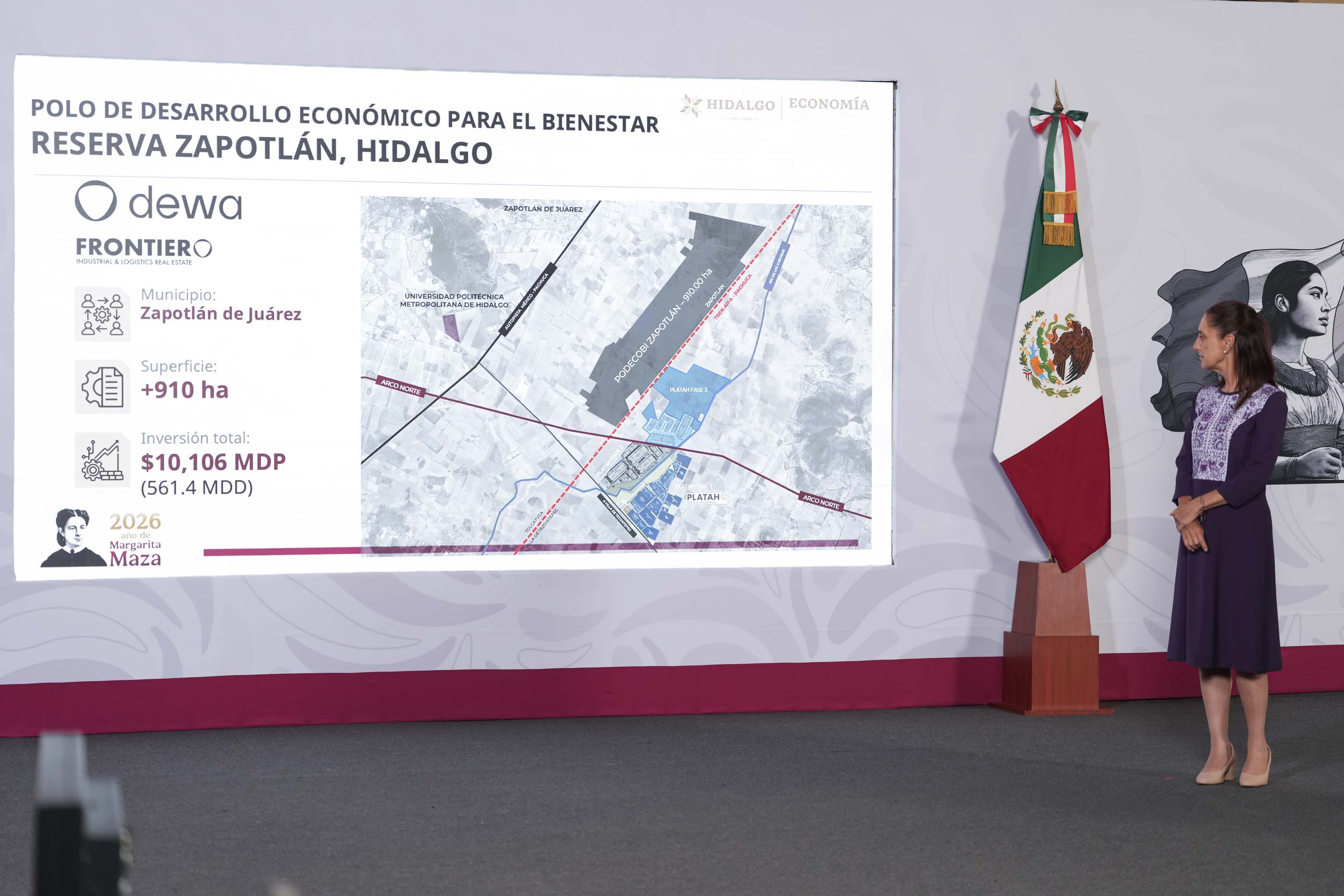La firma DWA invertirá $10 mil 100 millones para iniciar el proyecto del polo de desarrollo en Zapotlán, Hidalgo