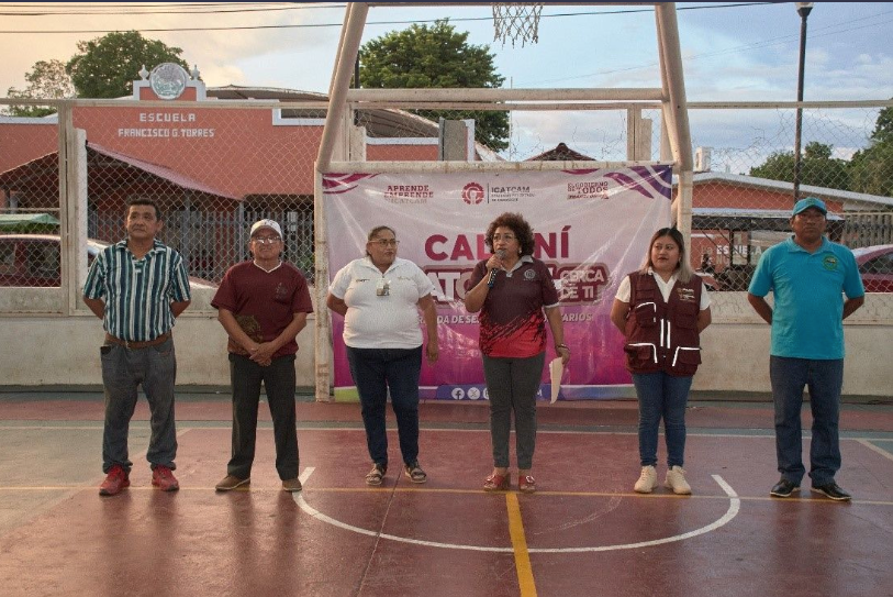 Realizan la primera jornada de ICATCAM + Cerca de Ti en el barrio de Kilakán, Calkiní