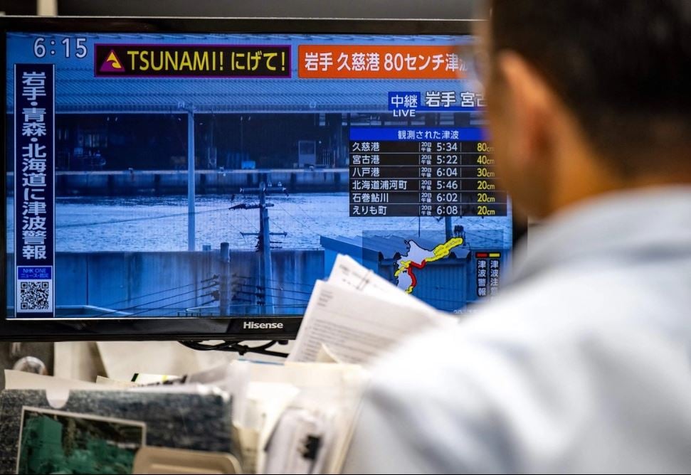 Sismo de 7.5 sacude Japón y activa alerta de tsunami