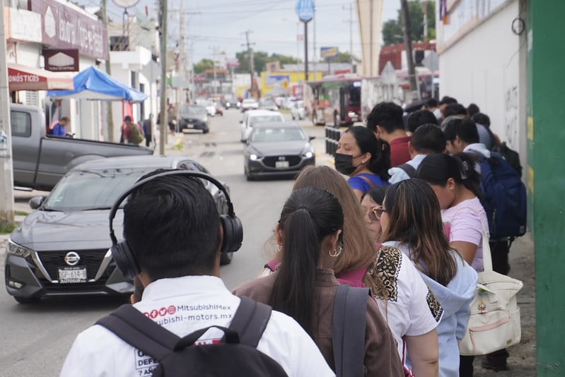 Retrasos en los recorridos y hasta un choque en el primer día de las nuevas rutas Ko'ox en Campeche
