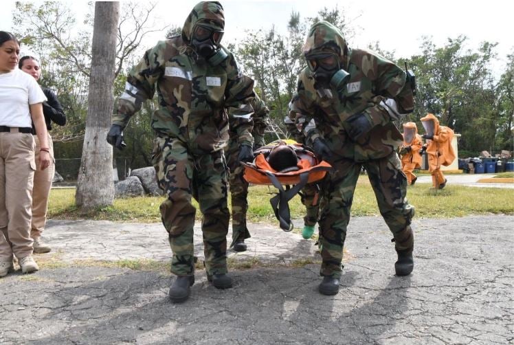 Semar adiestra a elementos de Fuerza Copa Mundial 2026 para atender incidentes nucleares y químicos