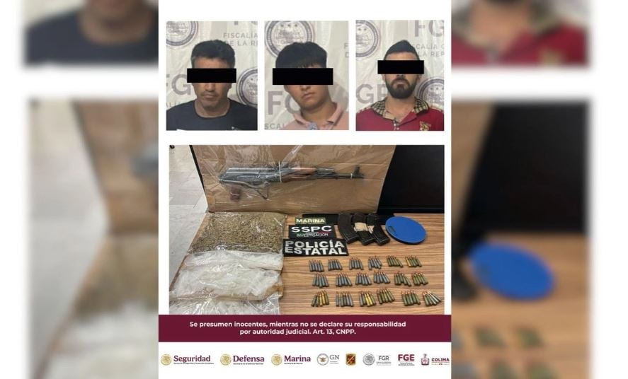 Capturan en Manzanillo a tres presuntos operadores de 'La Mayiza'