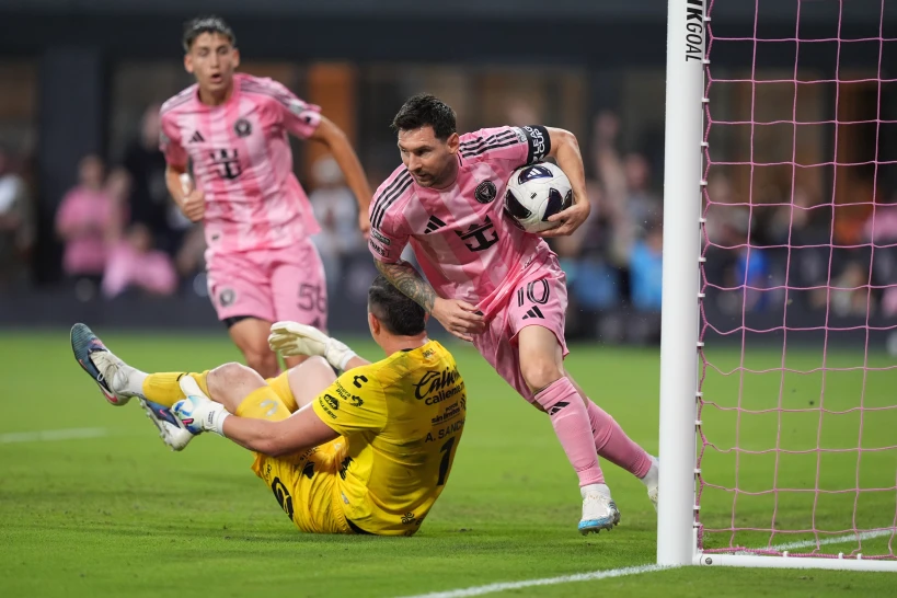 Messi anota sus dos primeros goles desde el Mundial e Inter Miami vence 4-2 al San Luis en la Leagues Cup